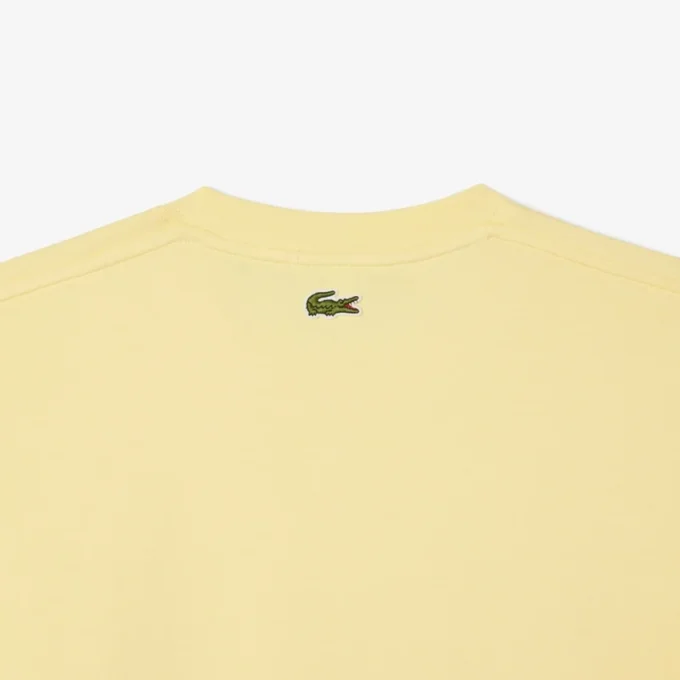 Unisex bomulls-T-skjorte med signaturtrykk