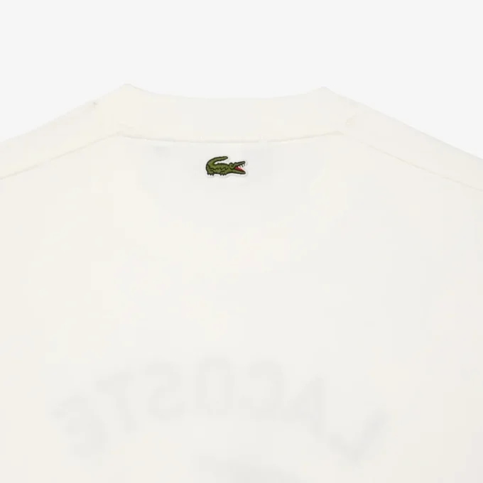 Unisex bomulls-T-skjorte med signaturtrykk