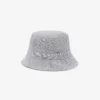Unisex-buckethat i bomull med dobbeltsidig rutemønster