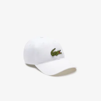 Unisex-cap i bomullstwill med krokodillemerke