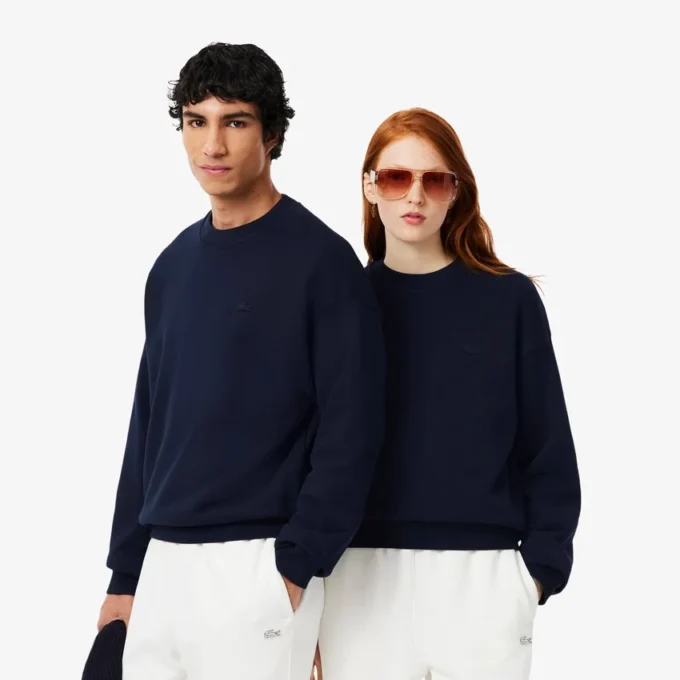Unisex-fleece-Sweatshirt med løs passform