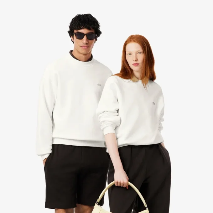 Unisex-fleece-Sweatshirt med løs passform