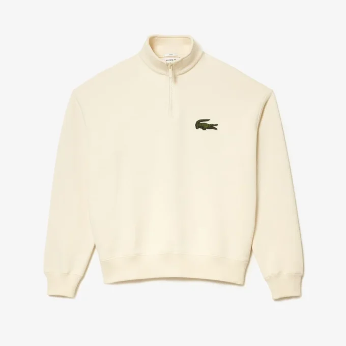 Unisex fleece-Sweatshirt med løs passform og høy hals