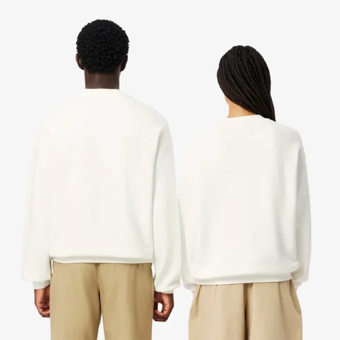 Unisex fleece-Sweatshirt med løs passform og logo