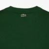 Unisex fleece-Sweatshirt med rund hals og trykk