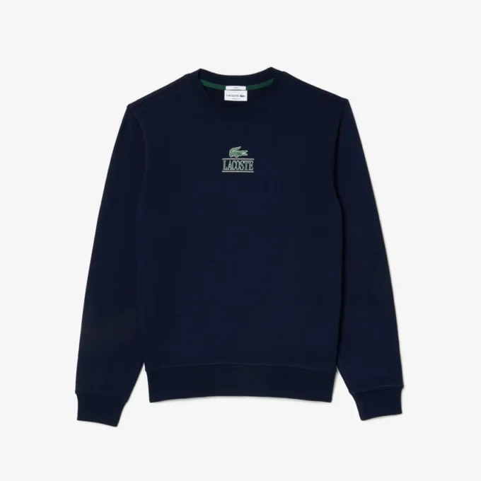 Unisex-fleece-Sweatshirt med signaturtrykk