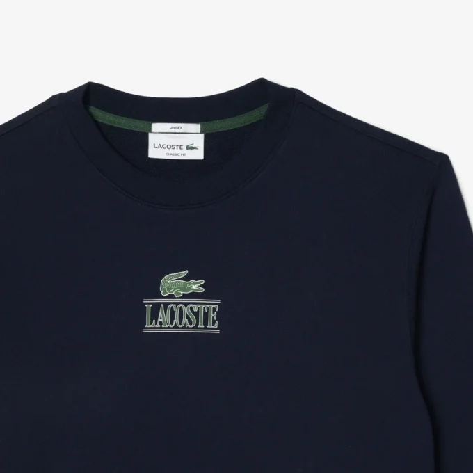 Unisex-fleece-Sweatshirt med signaturtrykk