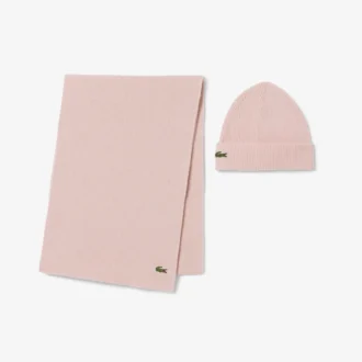 Unisex-gavesett med ullskjerf og lue