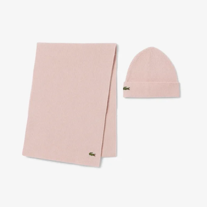Unisex-gavesett med ullskjerf og lue