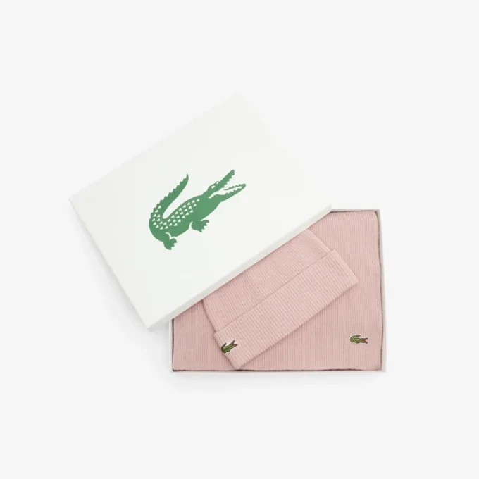 Unisex-gavesett med ullskjerf og lue