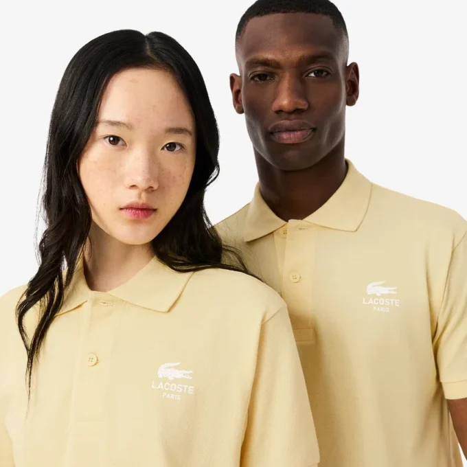 Unisex klassisk passform med signaturtrykk L.12.12 Pologensere