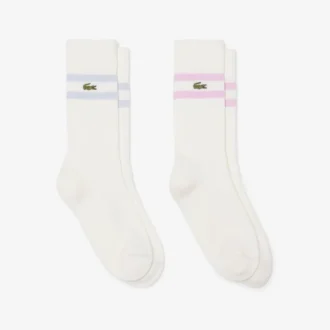 Unisex ribbestrikkede bomullssokker