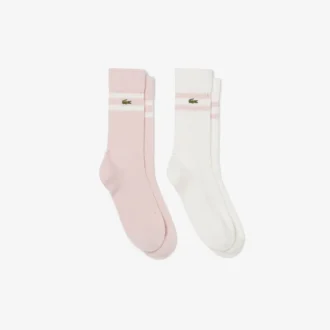 Unisex ribbestrikkede bomullssokker