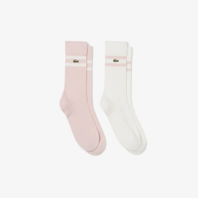 Unisex ribbestrikkede bomullssokker