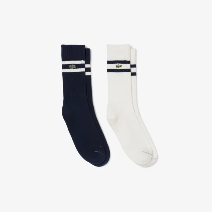 Unisex ribbestrikkede bomullssokker