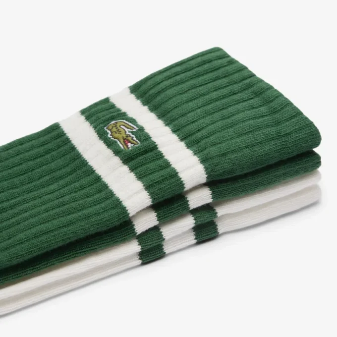 Unisex ribbestrikkede bomullssokker