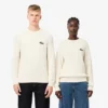 Unisex ribbestrikket bomullsgenser med logo