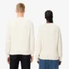 Unisex ribbestrikket bomullsgenser med logo