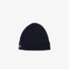 Unisex ribbestrikket lue i børstet ull