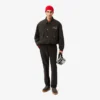 Unisex ribbestrikket lue i børstet ull