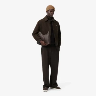 Unisex ribbestrikket lue i børstet ull
