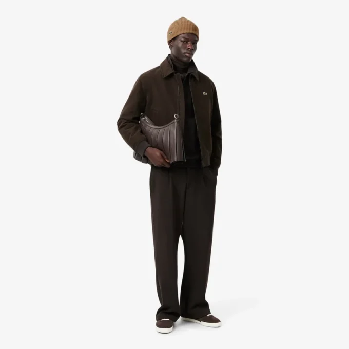 Unisex ribbestrikket lue i børstet ull