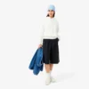 Unisex ribbestrikket lue i børstet ull