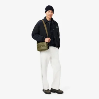 Unisex ribbestrikket lue i børstet ull