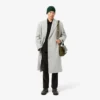 Unisex ribbestrikket lue i børstet ull