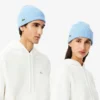 Unisex ribbestrikket lue i børstet ull