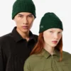 Unisex ribbestrikket lue i børstet ull