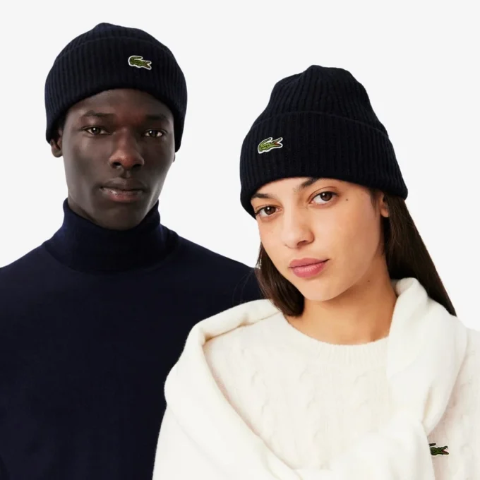 Unisex ribbestrikket ullue