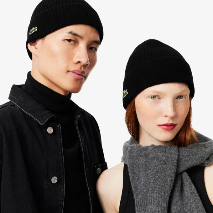 Unisex ribbestrikket ullue