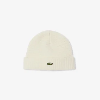 Unisex ribbet ullbeanie