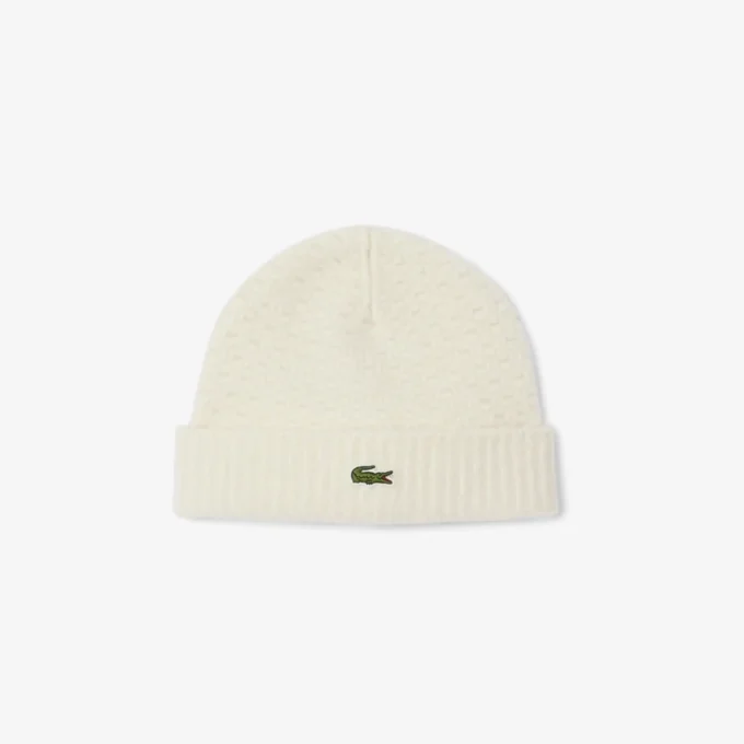 Unisex ribbet ullbeanie