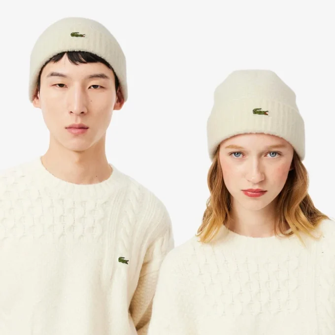 Unisex ribbet ullbeanie