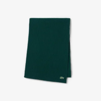 Unisex ribbet ullskjerf