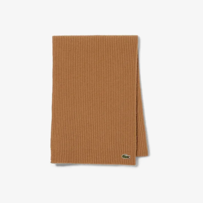 Unisex ribbet ullskjerf