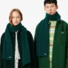 Unisex ribbet ullskjerf