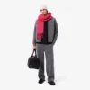 Unisex skjerf i alpakkaull med frynser