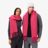Unisex skjerf i alpakkaull med frynser