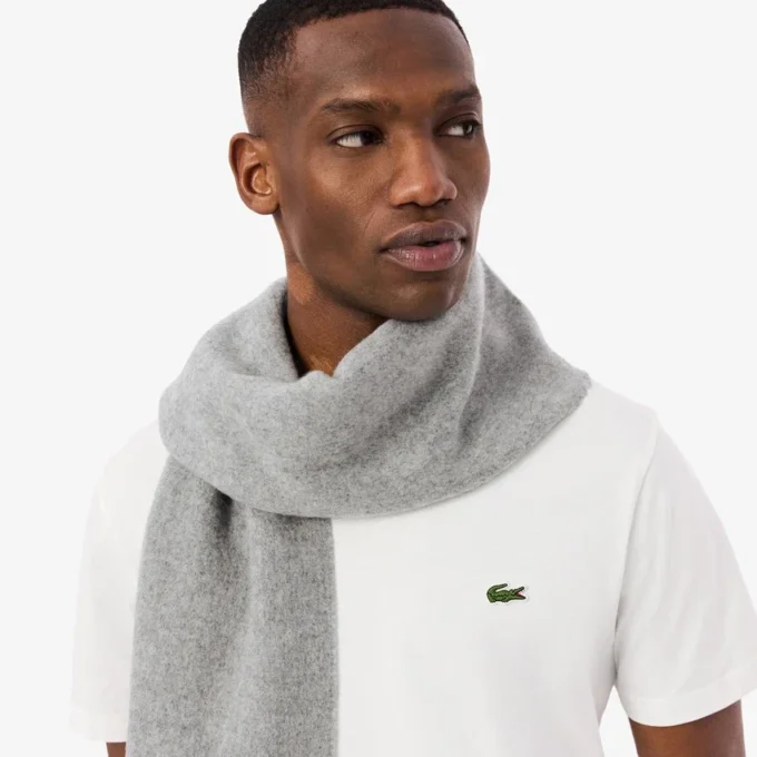 Unisex-skjerf i børstet ull – gavepakke