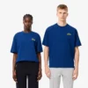 Unisex T-skjorte i tykk bomull med logo, løs passform