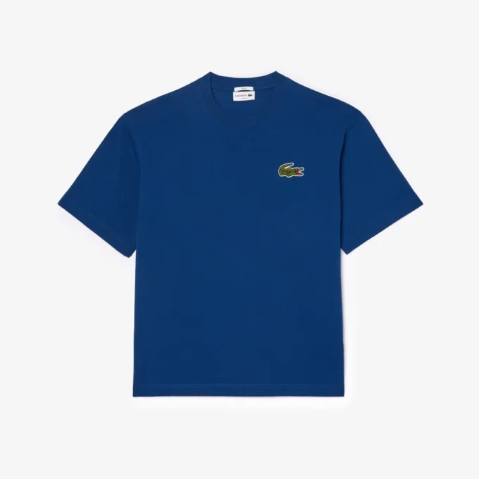 Unisex T-skjorte i tykk bomull med logo, løs passform