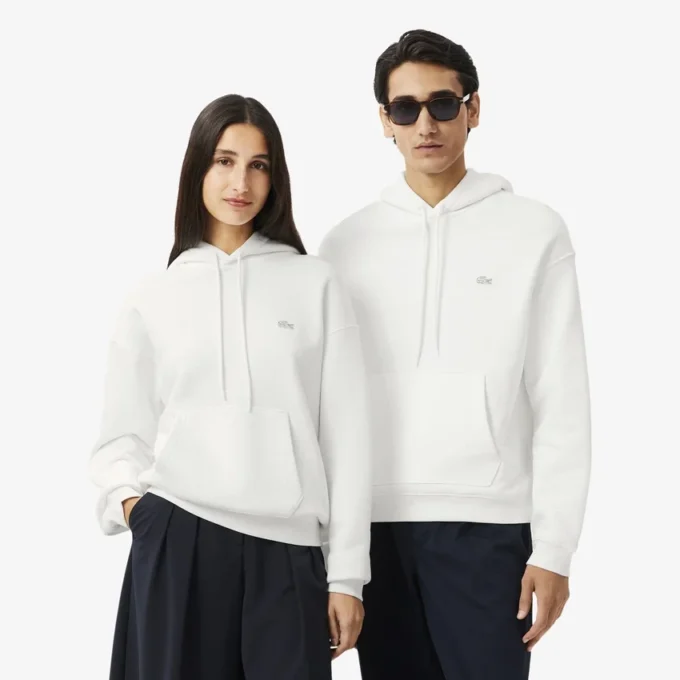 Unisex tykk fleece-hettegenser