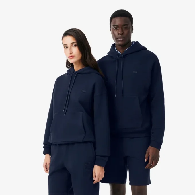 Unisex tykk fleece-hettegenser