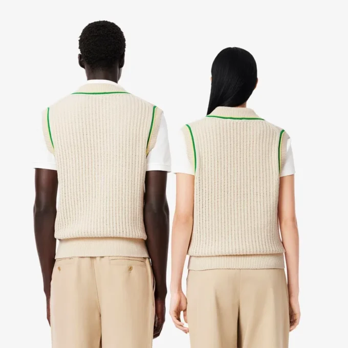 Unisex-vest med heklet effekt