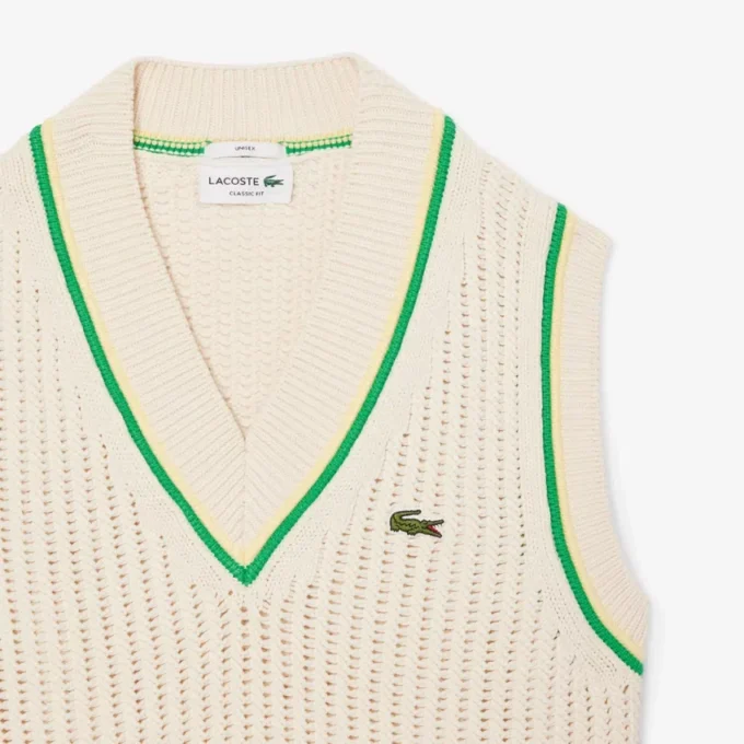 Unisex-vest med heklet effekt