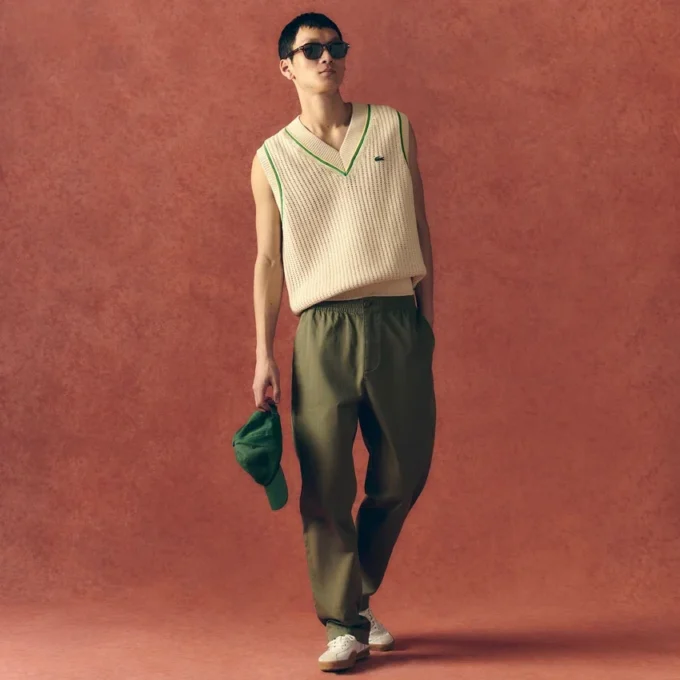 Unisex-vest med heklet effekt