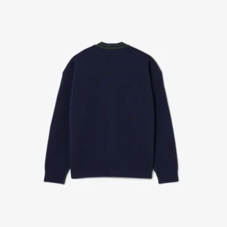 V-hals-cardigan i bomull og ull for gutter